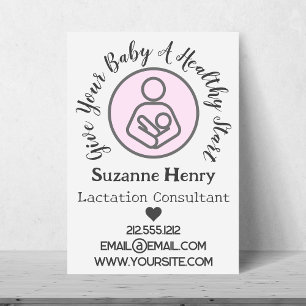 Prospectus 21,6 Cm X 24,94 Cm Consultant en lactation Allaitement Leche Baby