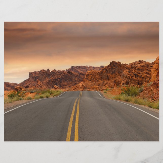 Prospectus 21,6 Cm X 24,94 Cm Coucher de soleil (Devant)