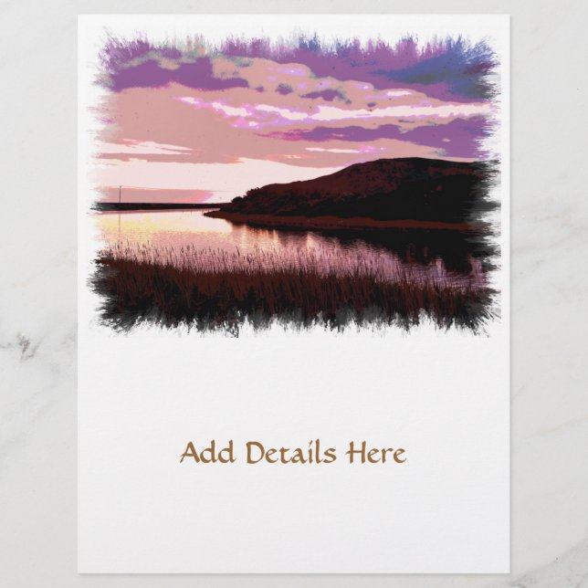 PROSPECTUS 21,6 CM X 24,94 CM COUCHER DE SOLEIL (Devant)