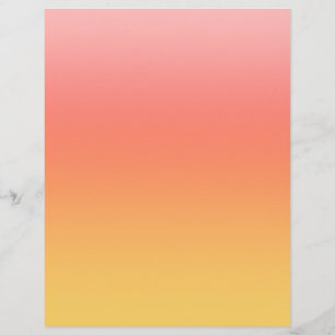 Prospectus 21,6 Cm X 24,94 Cm Couleurs simples - Jaune à Misty Pink ombre