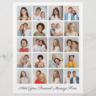 Prospectus 21,6 Cm X 24,94 Cm Créez votre propre collection de photos 20 Ajouter