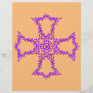 Prospectus 21,6 Cm X 24,94 Cm Croix chrétienne rose