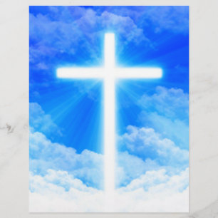 Prospectus 21,6 Cm X 24,94 Cm Cross of Light Jesus Christ Customizable Christian