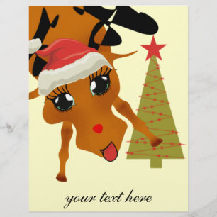 Prospectus 21,6 Cm X 24,94 Cm Cute Reindeer