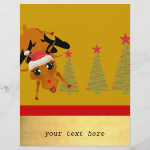 Prospectus 21,6 Cm X 24,94 Cm Cute Reindeer