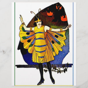 Prospectus 21,6 Cm X 24,94 Cm Dame papillon