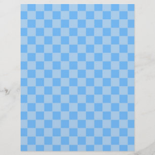 Prospectus 21,6 Cm X 24,94 Cm Damier géométrique bleu clair