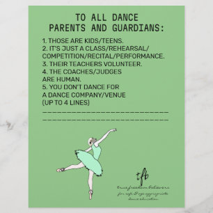 Prospectus 21,6 Cm X 24,94 Cm Danse Parent Rappel Mouton Sage
