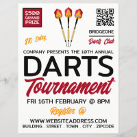 Darts Design, Darts Tournament Publicité
