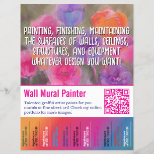 Prospectus 21,6 Cm X 24,94 Cm Déchirure de peintre 