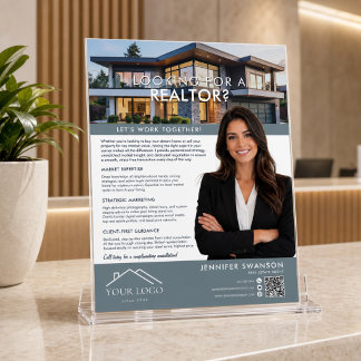 Prospectus 21,6 Cm X 24,94 Cm Dépliant de marketing d'agent immobilier | Agent i