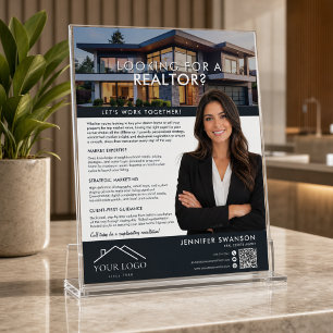 Prospectus 21,6 Cm X 24,94 Cm Dépliant de marketing d'agent immobilier Agent i