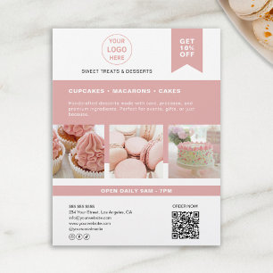 Prospectus 21,6 Cm X 24,94 Cm Dépliant personnalisé pour boulangerie