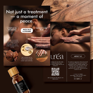 Prospectus 21,6 Cm X 24,94 Cm Dépliant promotionnel du spa de massage moderne