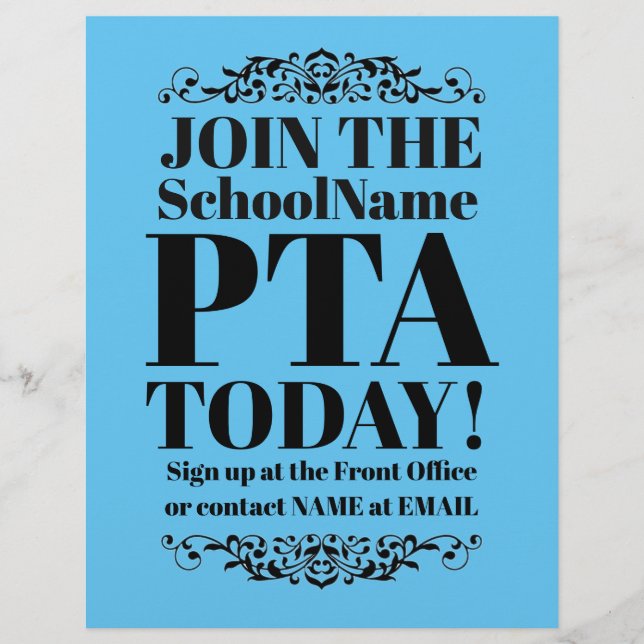 Prospectus 21,6 Cm X 24,94 Cm Dépliant PTA d'Avril (Devant)