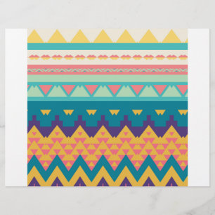Prospectus 21,6 Cm X 24,94 Cm Design tribal pastel