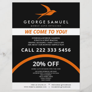 Prospectus 21,6 Cm X 24,94 Cm Détail automatique   Réparation de voiture Boutiqu