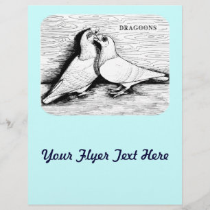 Prospectus 21,6 Cm X 24,94 Cm Dragoon Pigeons White Pair