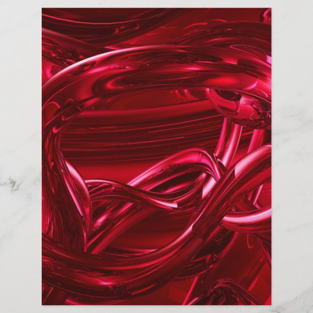 PROSPECTUS 21,6 CM X 24,94 CM DREAMLAND RED ABSTRAIT WALLPAPER ARRIÈRE - PLANS R (Devant)
