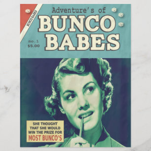 Prospectus 21,6 Cm X 24,94 Cm Drôle Les Aventures de Bunco Babes