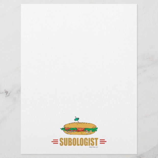 Prospectus 21,6 Cm X 24,94 Cm Drôle Sandwich sous-marin (Devant)
