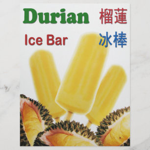 Prospectus 21,6 Cm X 24,94 Cm Durian Ice Bar Tropical Fruit Popsicle