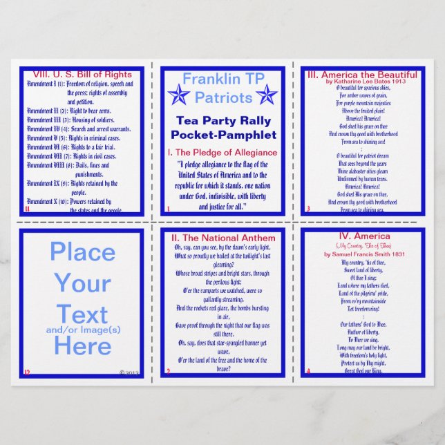 Prospectus 21,6 Cm X 24,94 Cm E-VIII** Brochure sur le rallye patriotique (perso (Devant)