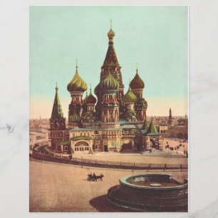 Prospectus 21,6 Cm X 24,94 Cm Église St. Basile, place Rouge Moscou