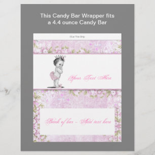 Prospectus 21,6 Cm X 24,94 Cm Emballage de barre de bonbons pour Baby Shower Pri