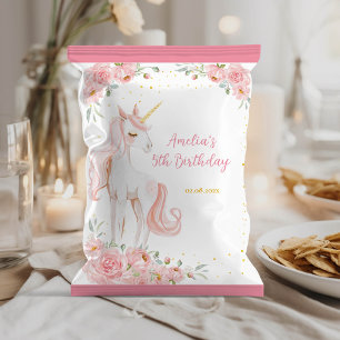 Prospectus 21,6 Cm X 24,94 Cm Emballage de sac de chips d'anniversaire floral li