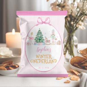 Prospectus 21,6 Cm X 24,94 Cm Emballage de sac de chips rose Casse-Noisette d'hi