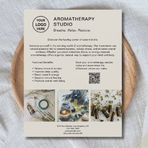 Prospectus 21,6 Cm X 24,94 Cm Entreprise promotionnelle de spa d'aromathérapie a