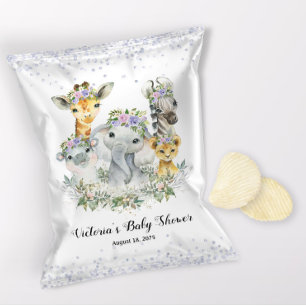 Prospectus 21,6 Cm X 24,94 Cm Enveloppe-Baby shower à chips violets pour filles
