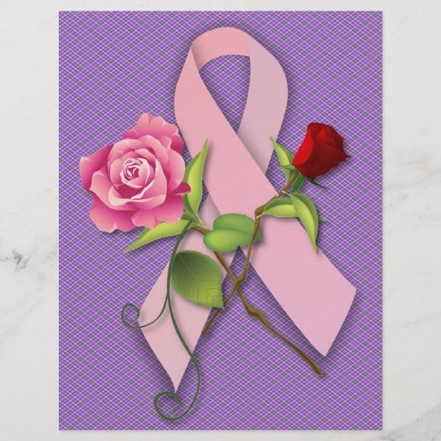 Prospectus 21,6 Cm X 24,94 Cm Fermeture Cancer du sein Survivant (Devant)