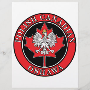 Prospectus 21,6 Cm X 24,94 Cm Feuille canadienne ronde polonaise d'Oshawa