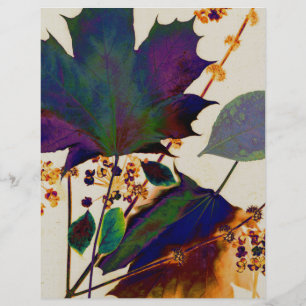 Prospectus 21,6 Cm X 24,94 Cm Feuilles d'automne en couleurs royales