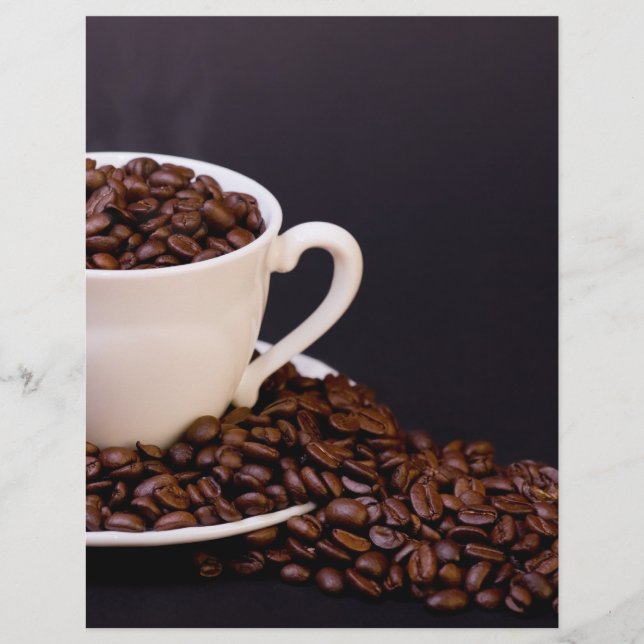 Prospectus 21,6 Cm X 24,94 Cm Fèves de café (Devant)