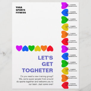 Prospectus 21,6 Cm X 24,94 Cm Fierté Arc-en-ciel - Flyer