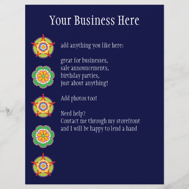 Prospectus 21,6 Cm X 24,94 Cm Fiesta Flyer (Devant)