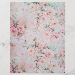 Prospectus 21,6 Cm X 24,94 Cm Fille tons roux boho rose pays fleuri