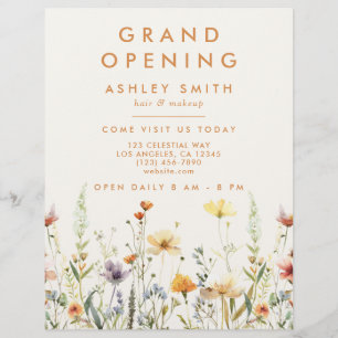 Prospectus 21,6 Cm X 24,94 Cm Fleur sauvage rustique