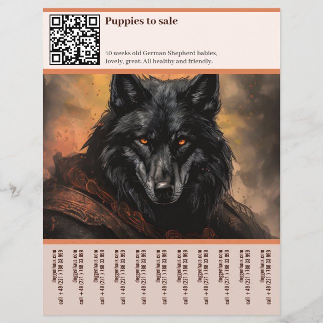 Prospectus 21,6 Cm X 24,94 Cm Flyer allemand Shepherd Chien (Devant)