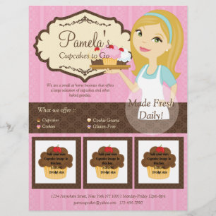 Prospectus 21,6 Cm X 24,94 Cm Flyer Blonde Baker Cupcake D12 avec photos D2