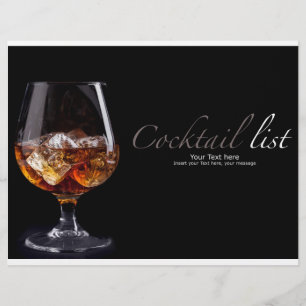Prospectus 21,6 Cm X 24,94 Cm Flyer Cocktail