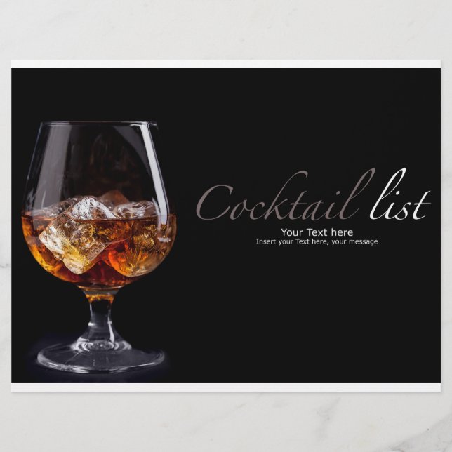 Prospectus 21,6 Cm X 24,94 Cm Flyer Cocktail (Devant)