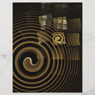 Prospectus 21,6 Cm X 24,94 Cm Flyer d'art Abstrait Hypnose