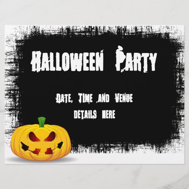 Prospectus 21,6 Cm X 24,94 Cm Flyer de fête d'Halloween (Devant)