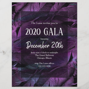 Prospectus 21,6 Cm X 24,94 Cm Flyer de la soirée de gala du nouvel an