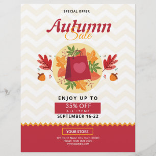 Prospectus 21,6 Cm X 24,94 Cm Flyer de vente d'été