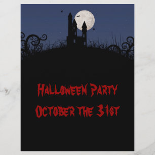 Prospectus 21,6 Cm X 24,94 Cm Flyer d'Halloween